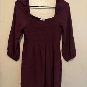 American Eagle Outfitters Maroon Textured Top